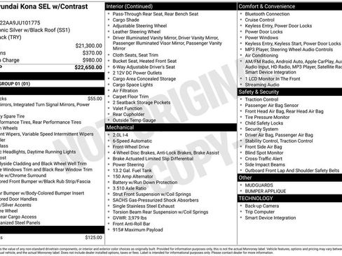 Used 2018 Hyundai Kona SEL image 15