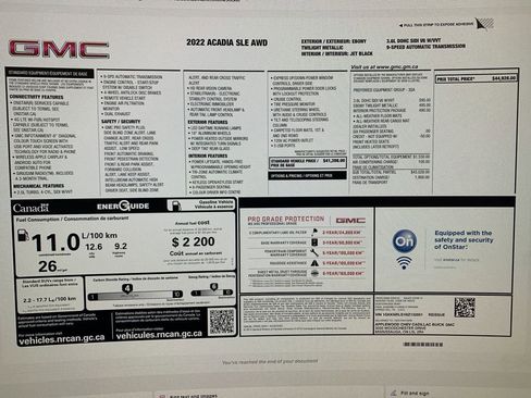 Used 2022 GMC Acadia SLE AWD/4WD image 61