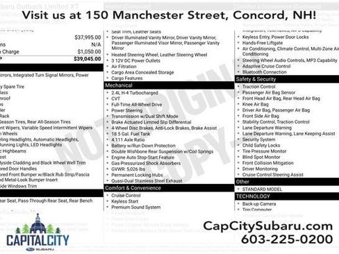 Used 2021 Subaru Outback Limited XT image 24