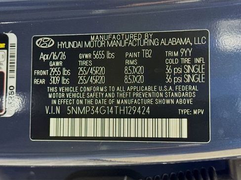 New 2026 Hyundai Santa Fe Limited FWD image 53