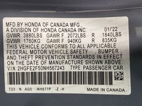 Used 2022 Honda Civic Sport image 26