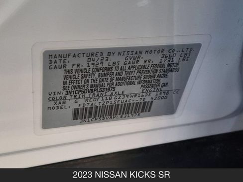 Certified 2023 Nissan Kicks SR FWD image 26