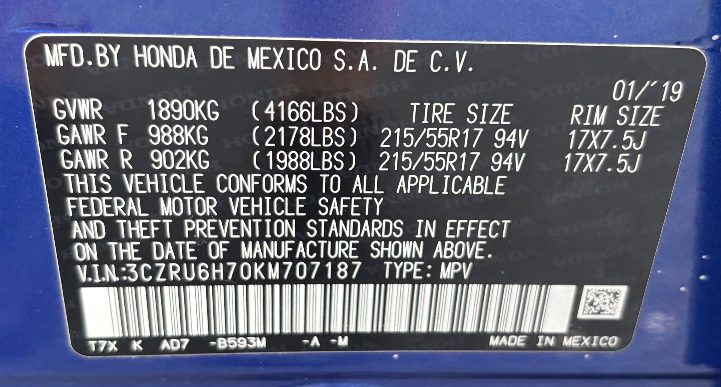 Used 2019 Honda HR-V EX-L image 12