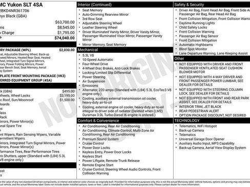 Used 2022 GMC Yukon SLT w/ SLT Luxury Package AWD/4WD image 24