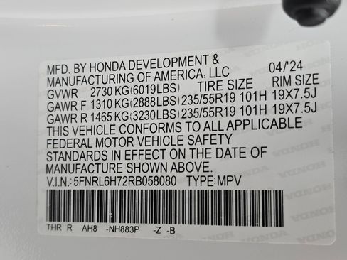Certified 2024 Honda Odyssey Sport image 37