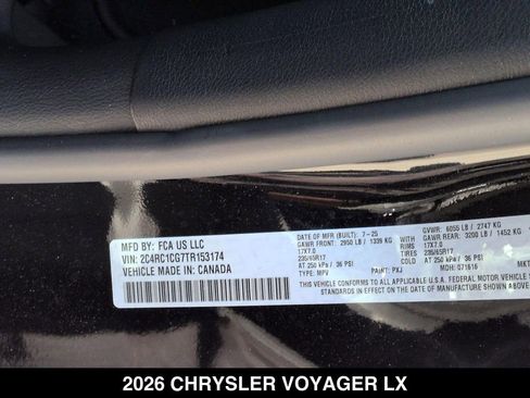 Used 2026 Chrysler Voyager LX FWD image 22
