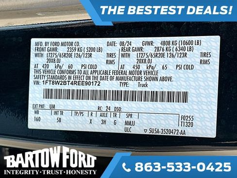 Certified 2024 Ford F250 Lariat w/ Black Appearance Package image 33