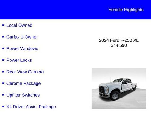 Certified 2024 Ford F250 XL w/ XL Driver Assist Package AWD/4WD image 3