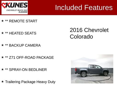 Used 2016 Chevrolet Colorado Z71 image 2
