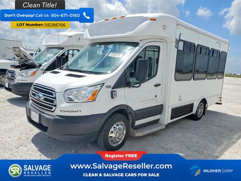 Used 2019 Ford Transit 350 138 DRW w/ Shuttle Bus Prep Package RWD image 1