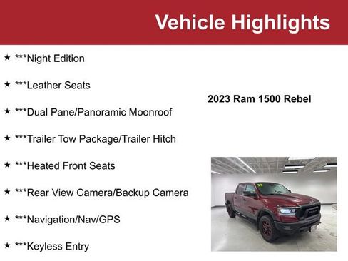 Used 2023 RAM 1500 Rebel w/ Rebel Level 2 Equipment Group image 2
