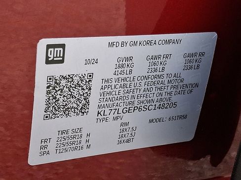 Certified 2025 Chevrolet Trax RS w/ Driver Confidence Package FWD image 26