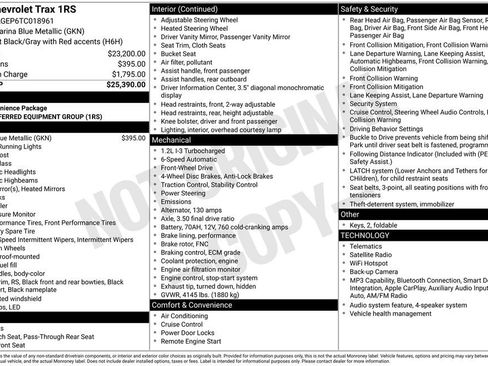 Used 2026 Chevrolet Trax RS FWD image 36