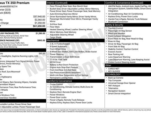 Used 2025 Lexus TX 350 FWD w/ Technology Package image 44