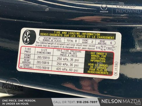 Certified 2025 MAZDA CX-90 3.3 Turbo w/ Select Package image 60