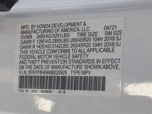 Certified 2021 Honda Passport Elite image 27