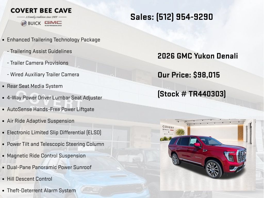 New 2026 GMC Yukon Denali w/ Denali Reserve Package AWD/4WD image 25