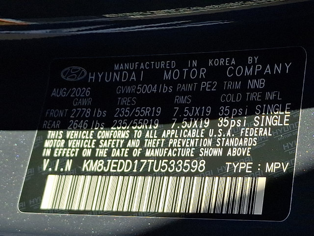 New 2026 Hyundai Tucson Limited AWD/4WD image 12