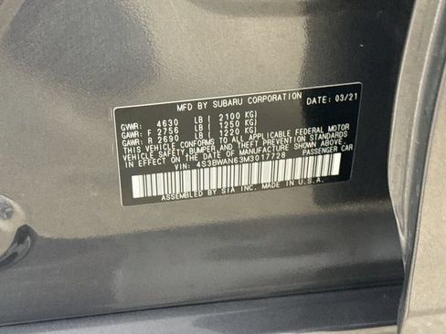 Used 2021 Subaru Legacy Limited w/ Popular Package #3 AWD/4WD image 33