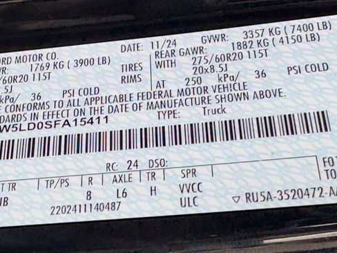 New 2025 Ford F150 Lariat w/ Equipment Group 502A High image 61