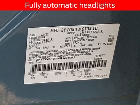 Certified 2022 Ford Maverick XLT w/ Equipment Group 300A Standard image 25