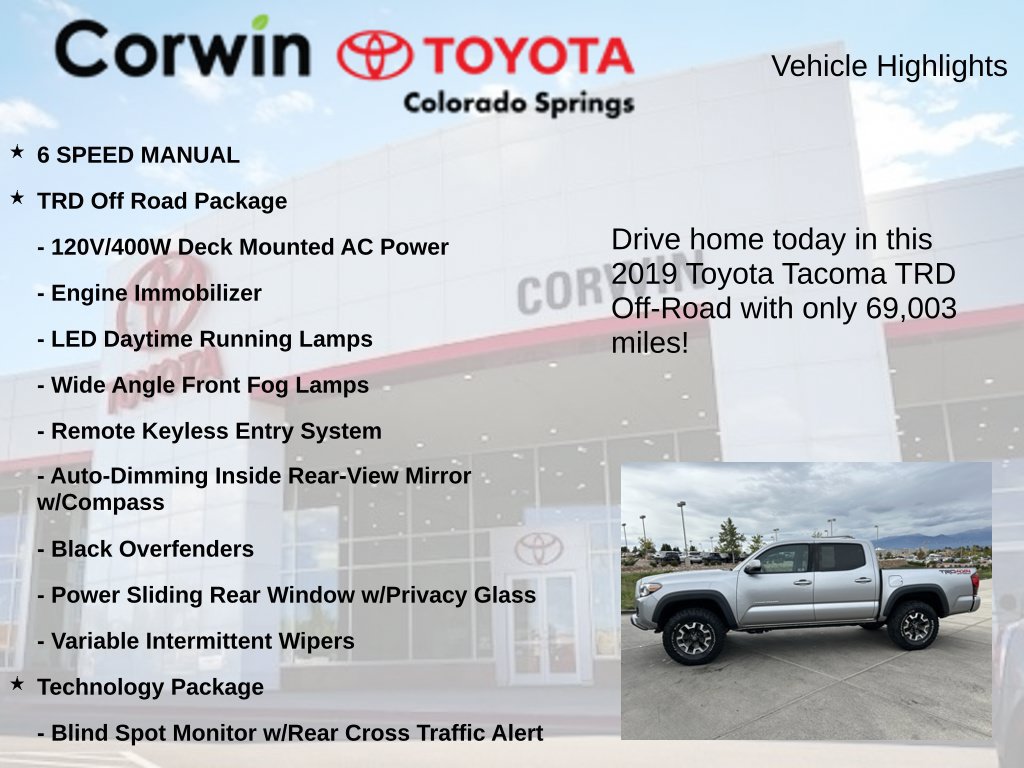 Used 2019 Toyota Tacoma TRD Off-Road w/ Technology Package AWD/4WD image 6