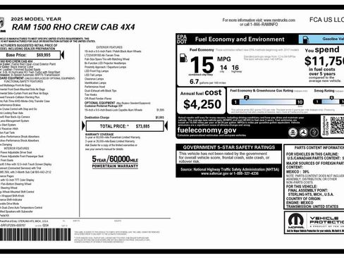 Used 2025 RAM 1500 RHO image 4
