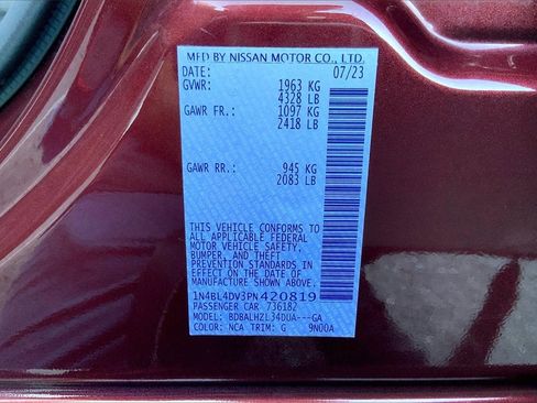 Certified 2023 Nissan Altima 2.5 SV image 32