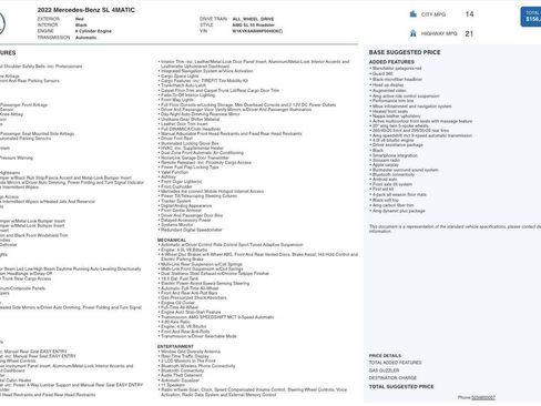 Used 2022 Mercedes-Benz SL 55 AMG 4MATIC w/ Driver Assistance Package image 5