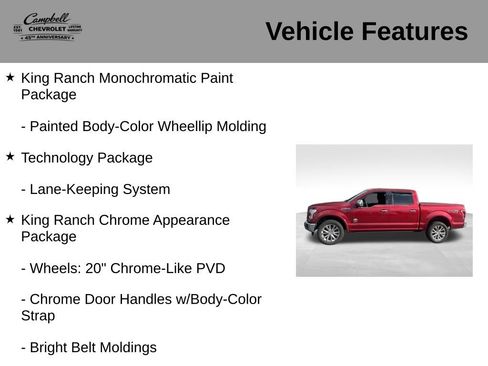 Used 2016 Ford F150 King Ranch w/ Equipment Group 601A Luxury AWD/4WD image 16