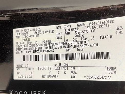 Used 2018 Ford F150 XLT w/ Equipment Group 302A Luxury image 26