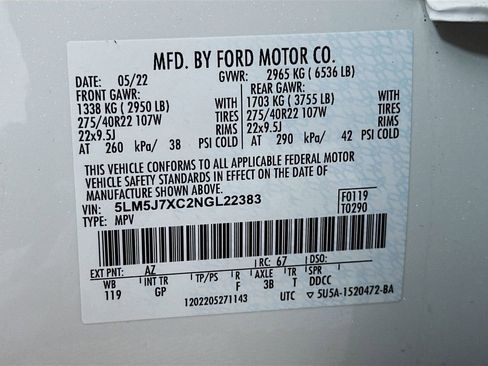 Used 2022 Lincoln Aviator Reserve w/ Equipment Group 201A image 35