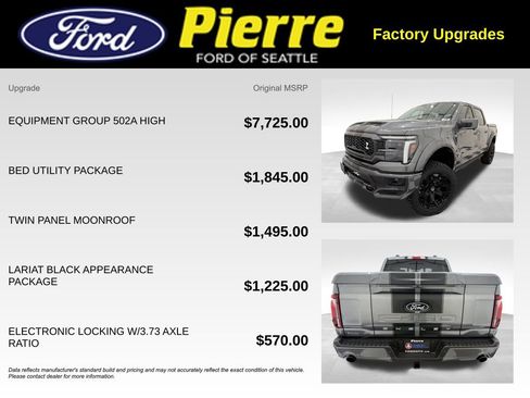 New 2025 Ford F150 Lariat w/ Equipment Group 502A High image 13