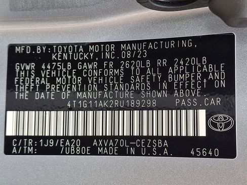 Certified 2024 Toyota Camry SE FWD image 26