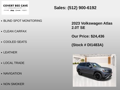 Used 2023 Volkswagen Atlas SE FWD image 7