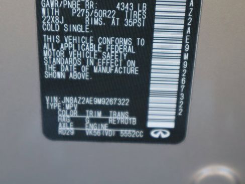 Used 2021 INFINITI QX80 Premium Select w/ Cargo Package image 50