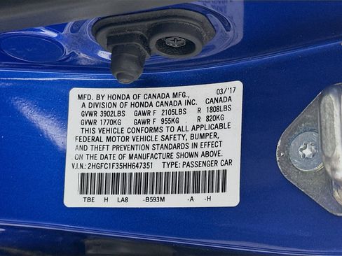 Used 2017 Honda Civic EX-T image 12