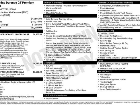 New 2026 Dodge Durango GT image 2