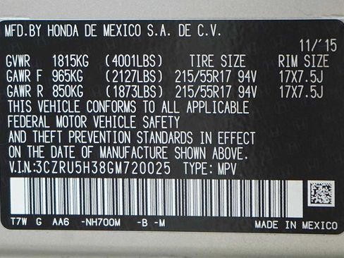 Used 2016 Honda HR-V LX image 30