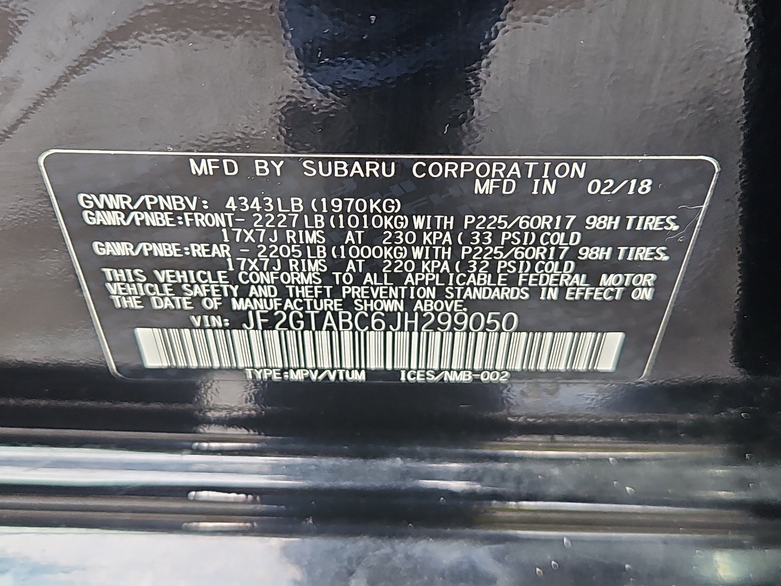 Used 2018 Subaru Crosstrek 2.0i Premium AWD/4WD image 7