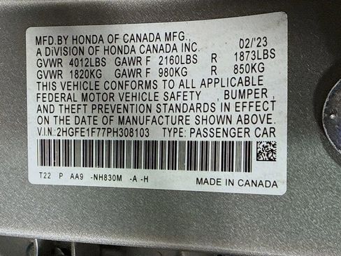 Certified 2023 Honda Civic EX image 33