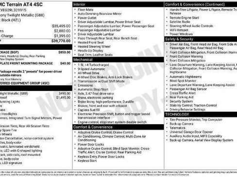 Used 2024 GMC Terrain AT4 w/ Tech Package AWD/4WD image 31