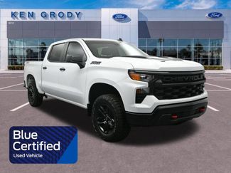 Used 2024 Chevrolet Silverado 1500 Custom Trail Boss w/ LPO, Dark Essentials Package AWD/4WD 360° Tour