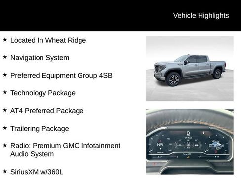 Used 2023 GMC Sierra 1500 AT4 w/ Technology Package AWD/4WD image 7