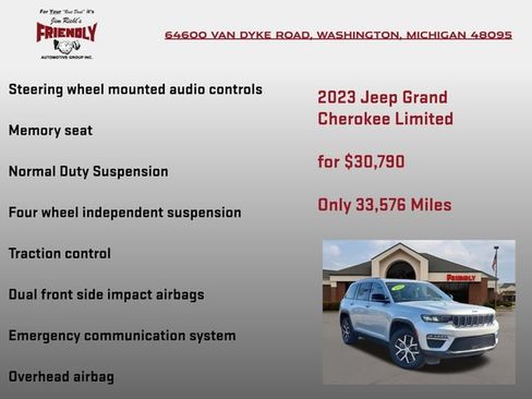 Used 2023 Jeep Grand Cherokee Limited AWD/4WD image 15