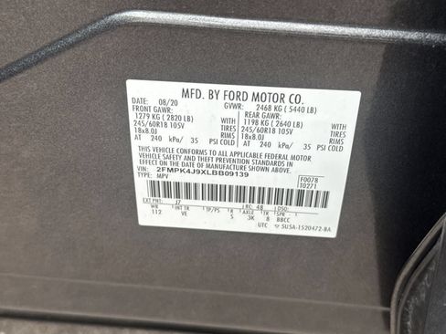 Used 2020 Ford Edge SEL w/ Convenience Package AWD/4WD image 37
