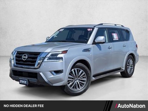 Used 2021 Nissan Armada SL w/ Captain's Chairs Package AWD/4WD image 1