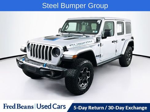 Used 2023 Jeep Wrangler Unlimited Rubicon 4xe w/ Steel Bumper Group AWD/4WD image 3