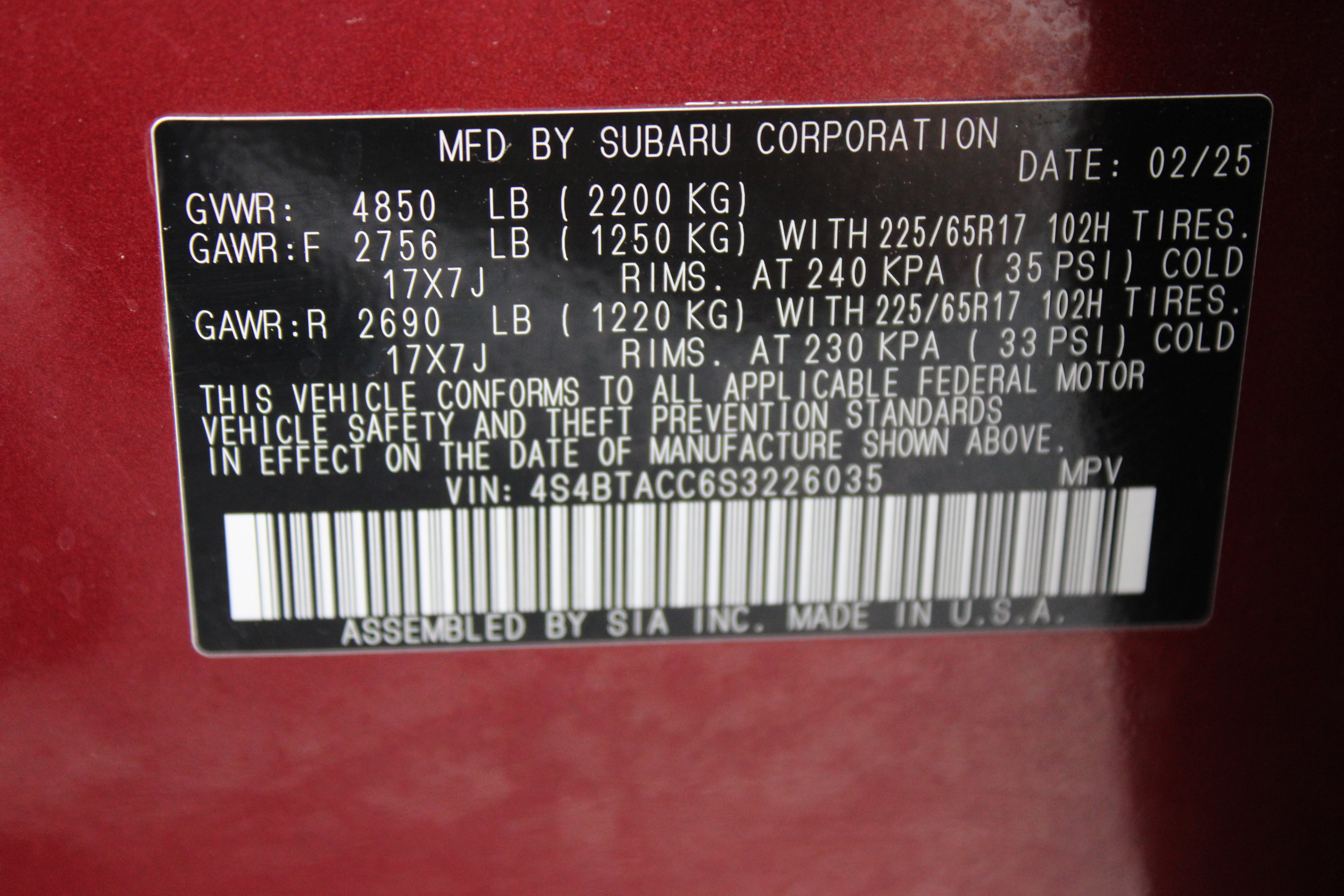 Used 2025 Subaru Outback Premium AWD/4WD image 40