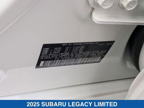 Certified 2025 Subaru Legacy Limited w/ Popular Package #2 image 39